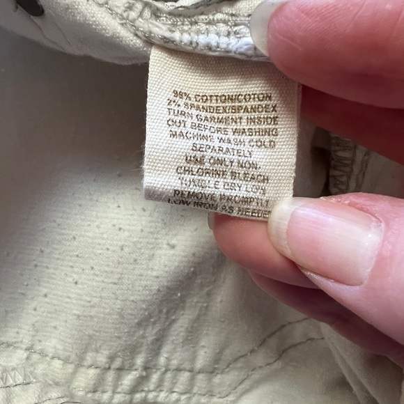 Vintage free people low rise Y2K slim fit corduroy pants in off-white - Picture 4 of 4